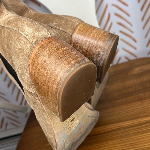 Rag & Bone Chelsea Walker Boot Tan Suede size 38.5 - Picture 12 of 14